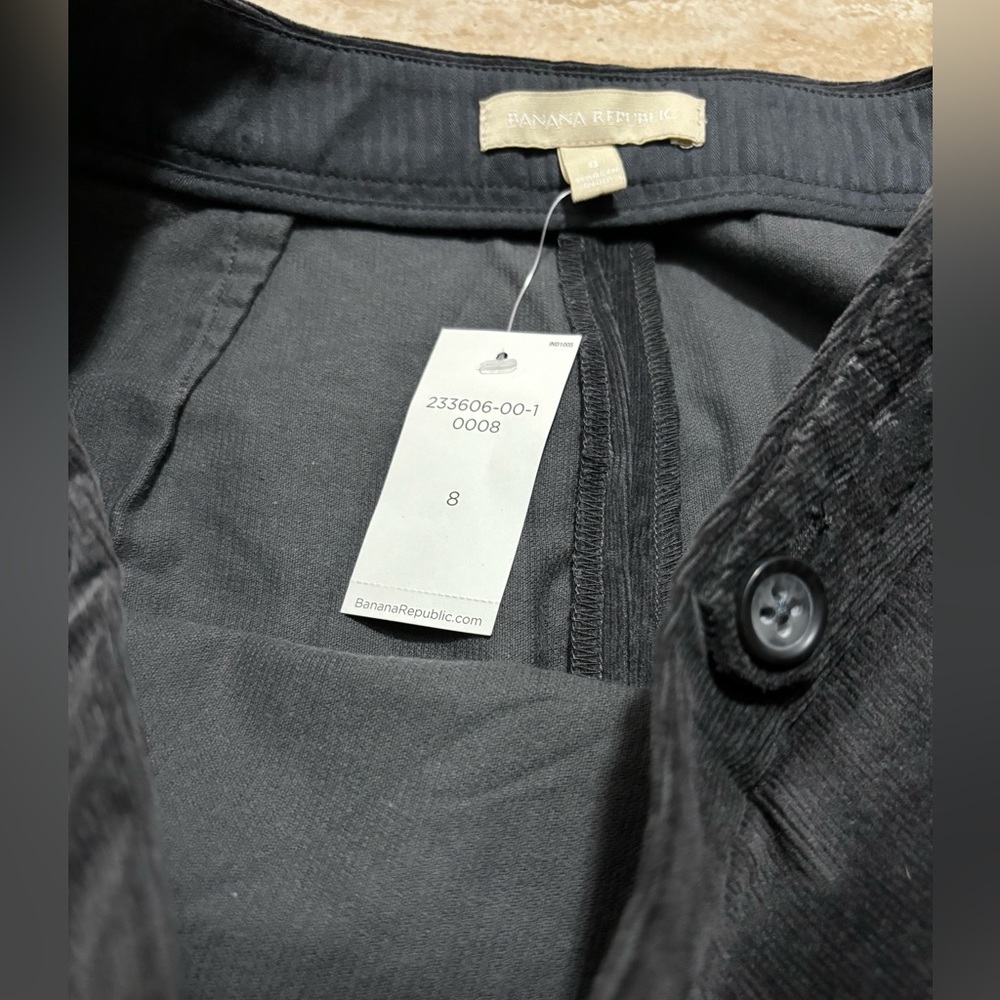 BANANA REPUBLIC dark gray corduroy skirt - NWT - Picture 4 of 5